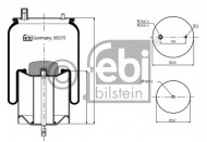 Баллон пневматической рессоры FEBI BILSTEIN 35675