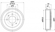 Тормозный барабан HELLA 8DT 355 301-781