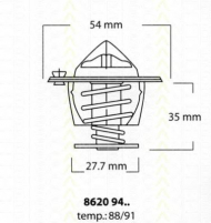 Термостат TRISCAN 8620 9488