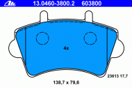 Комплект тормозных колодок ATE 13.0460-3800.2