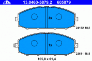 Комплект тормозных колодок ATE 13.0460-5879.2