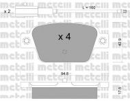 Комплект тормозных колодок METELLI 22-0323-1