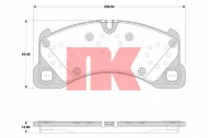 Комплект тормозных колодок NK 224798