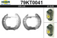 Комлект тормозных накладок ICER 79KT0041
