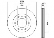 Тормозной диск PAGID 54802PRO