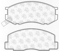 Комплект тормозных колодок QH Benelux BP512