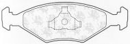 Комплект тормозных колодок QH Benelux BP977