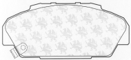 Комплект тормозных колодок QH Benelux BP895