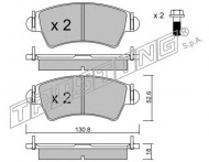 Комплект тормозных колодок TRUSTING 322.1
