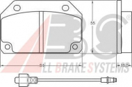 Комплект тормозных колодок A.B.S. 36130