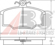 Комплект тормозных колодок A.B.S. 36138