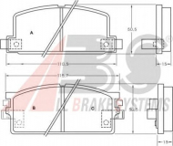 Комплект тормозных колодок A.B.S. 36499