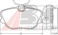 Комплект тормозных колодок A.B.S. 36705