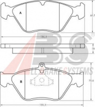 Комплект тормозных колодок A.B.S. 36805 OE