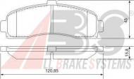 Комплект тормозных колодок A.B.S. 36848 OE