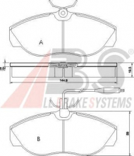 Комплект тормозных колодок A.B.S. 36883
