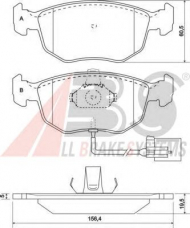 Комплект тормозных колодок A.B.S. 37004 OE