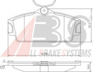 Комплект тормозных колодок A.B.S. 37046 OE