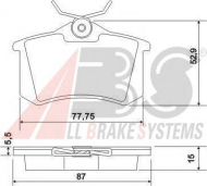 Комплект тормозных колодок A.B.S. P 85 017