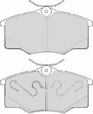 Комплект тормозных колодок NECTO FD6858A