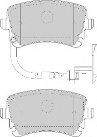 Комплект тормозных колодок NECTO FD6863A