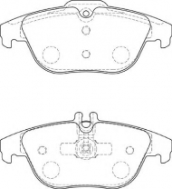 Комплект тормозных колодок NECTO FD7303A