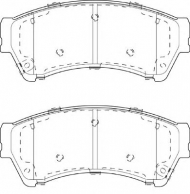 Комплект тормозных колодок NECTO FD7417A
