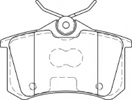 Комплект тормозных колодок NECTO FD7425A