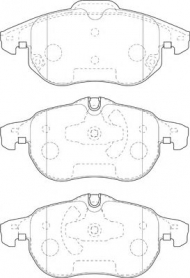 Комплект тормозных колодок NECTO FD7399A