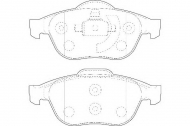 Комплект тормозных колодок DURON DBP351441