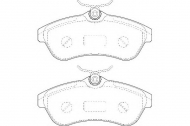 Комплект тормозных колодок DURON DBP341543