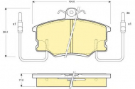 Комплект тормозных колодок GIRLING 6104641