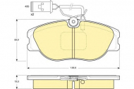 Комплект тормозных колодок GIRLING 6104831