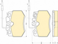Комплект тормозных колодок GIRLING 6108081