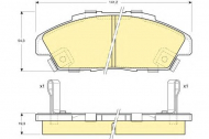 Комплект тормозных колодок GIRLING 6109969