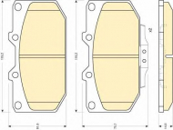 Комплект тормозных колодок GIRLING 6110069