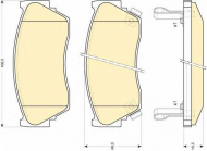 Комплект тормозных колодок GIRLING 6110129