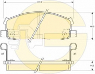 Комплект тормозных колодок GIRLING 6110209