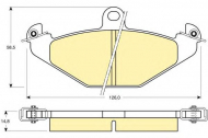 Комплект тормозных колодок GIRLING 6110419