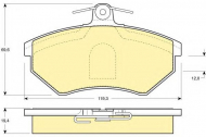 Комплект тормозных колодок GIRLING 6110441