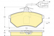 Комплект тормозных колодок GIRLING 6110571