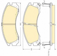Комплект тормозных колодок GIRLING 6111269