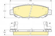 Комплект тормозных колодок GIRLING 6111859
