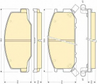 Комплект тормозных колодок GIRLING 6111909