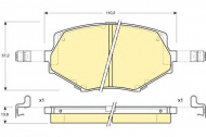 Комплект тормозных колодок GIRLING 6131039