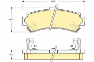 Комплект тормозных колодок GIRLING 6131159