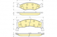 Комплект тормозных колодок GIRLING 6131235