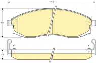 Комплект тормозных колодок GIRLING 6131249
