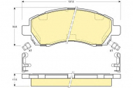 Комплект тормозных колодок GIRLING 6132059