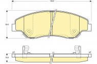 Комплект тормозных колодок GIRLING 6132419